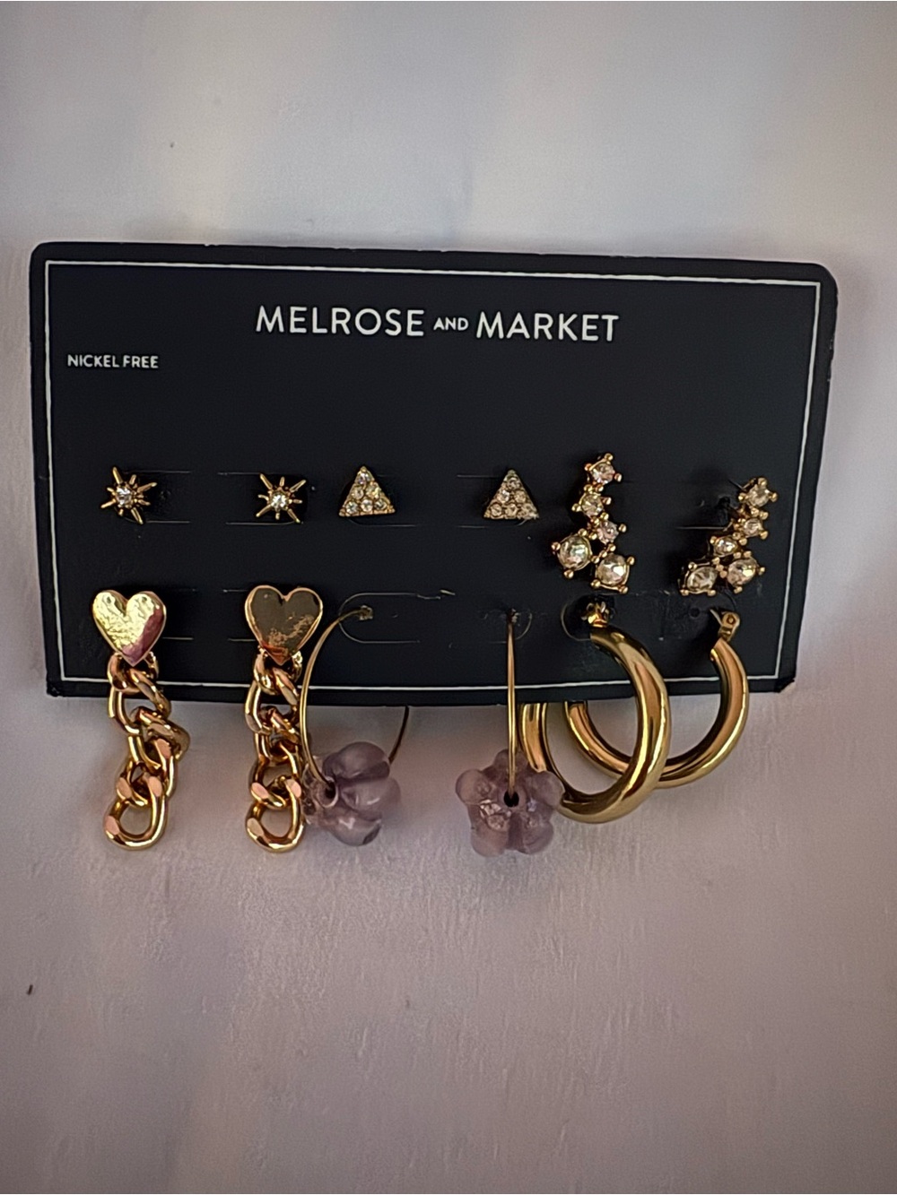 Melrose and Market Gold Mixed Earring Set - 6 Pairs